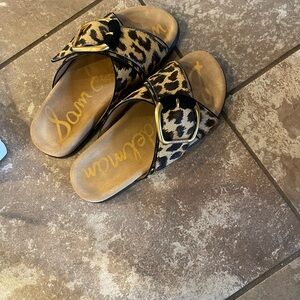 Sam Edelman Animal Print Slide Sandals